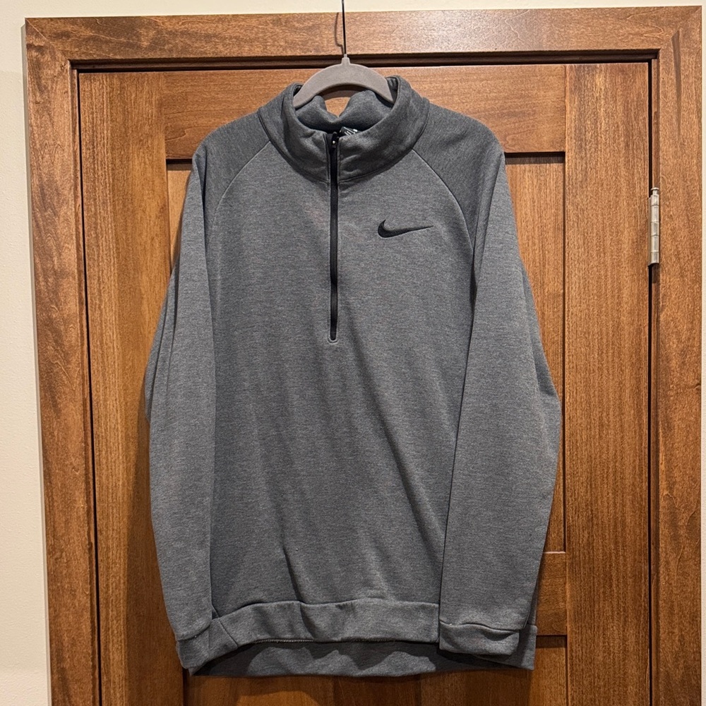 Nike Charcoal Gray Quarter-Zip Pullover